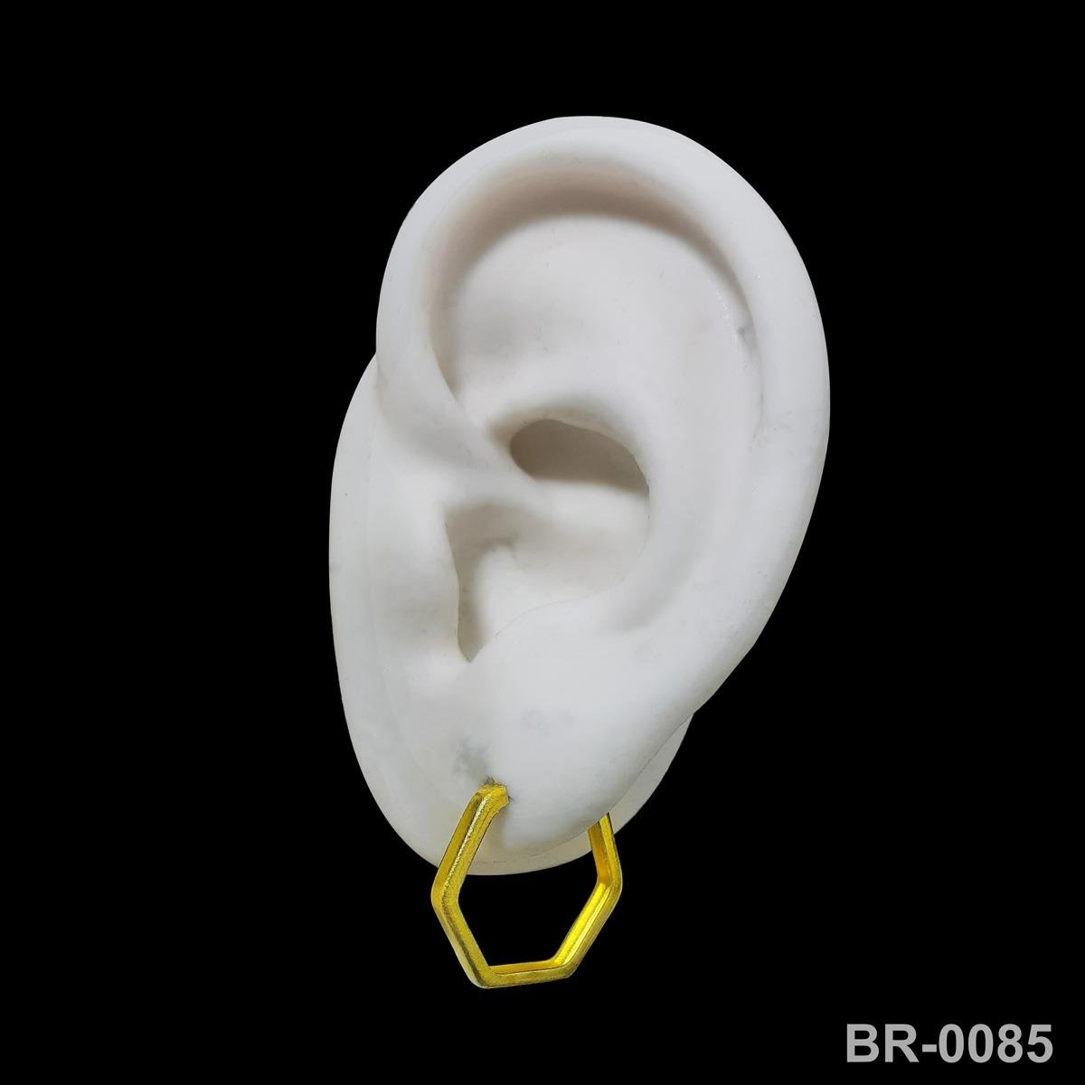 Brinco de Argola Pentagonal (sem banho) 