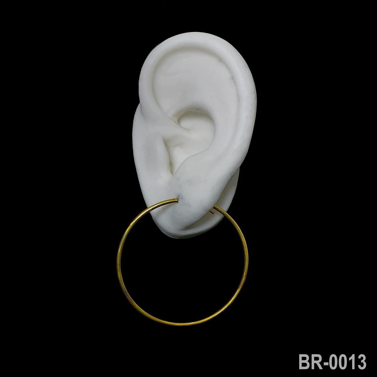 Brinco de Argola Pino Passante Média (Sem Banho) 