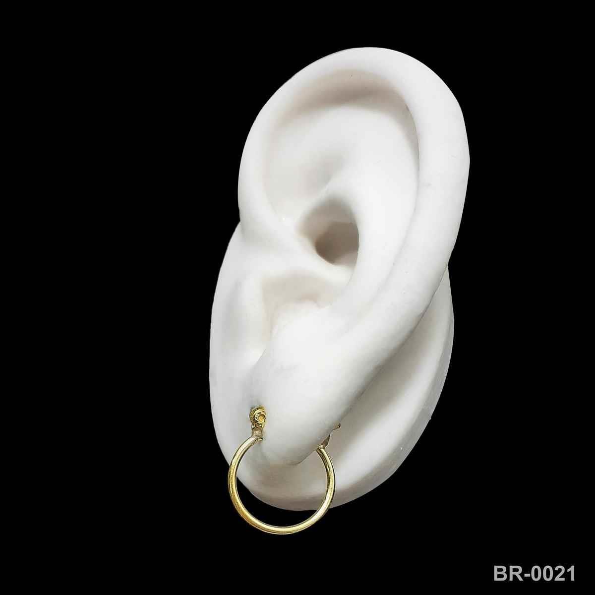 Brinco de Argola 1,5cm Pequeno Com Fecho Italiano (Sem banho) 