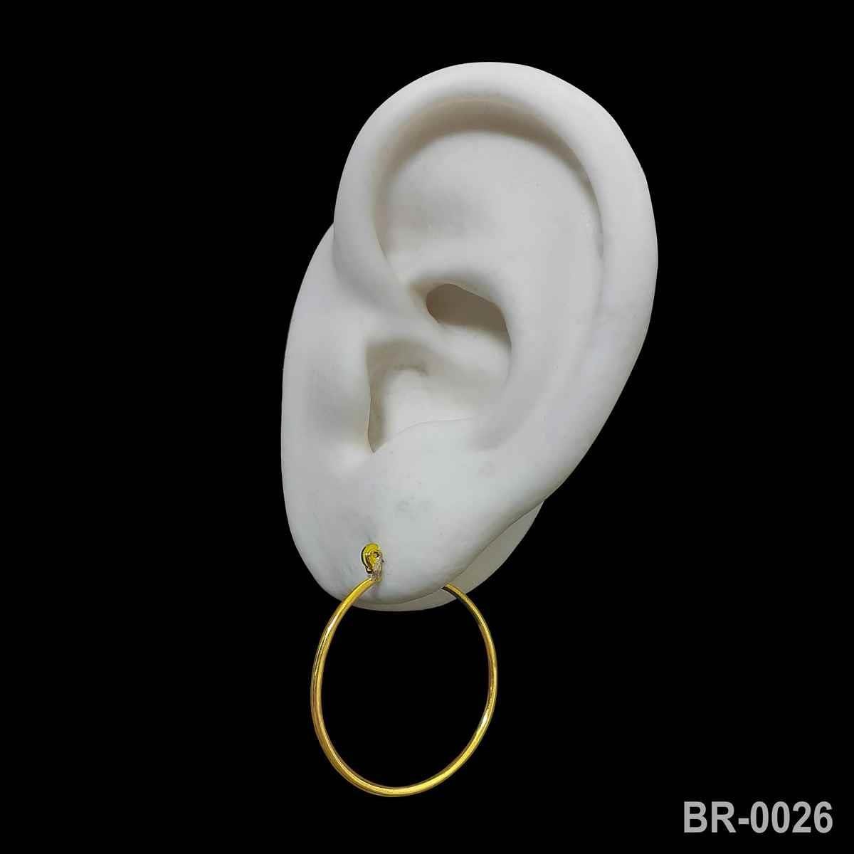 Brinco de Argola 3,5cm Com Fecho Italiano (Sem banho) 