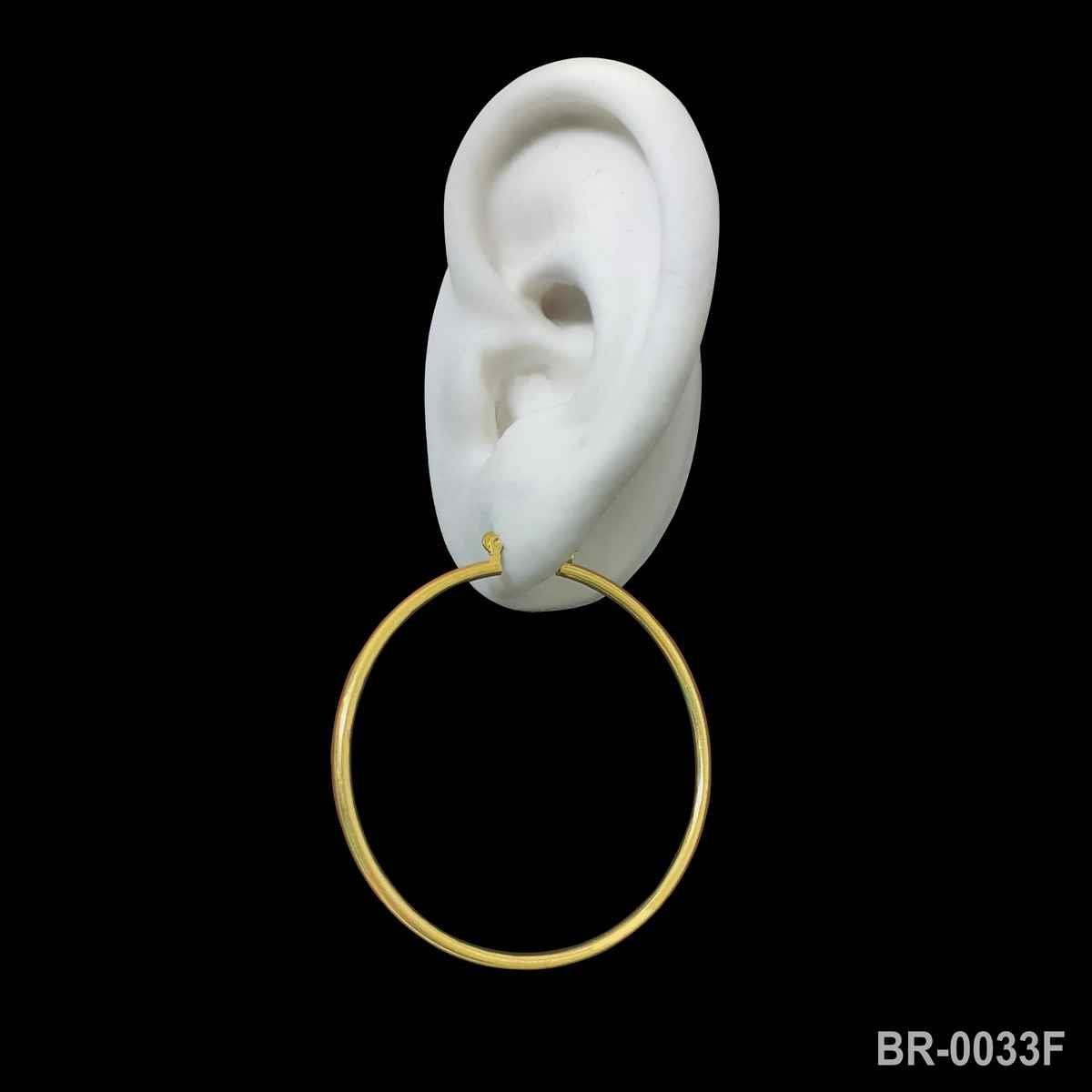 Brinco De Argola Fio 5Cm Com Gancho Italiano (Sem Banho)