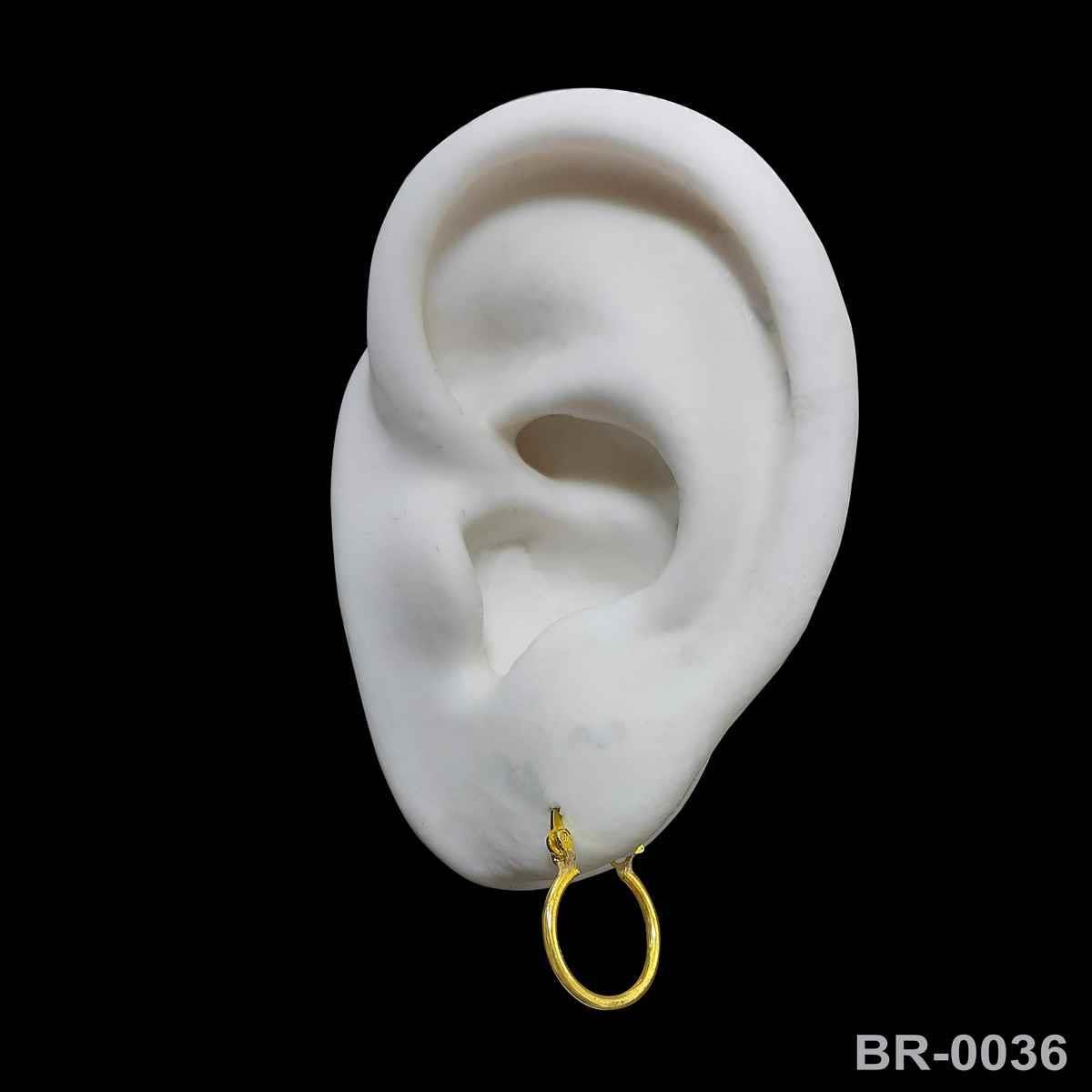 Brinco de Argola Com Gancho da Vovó 1,3cm (Sem banho) 