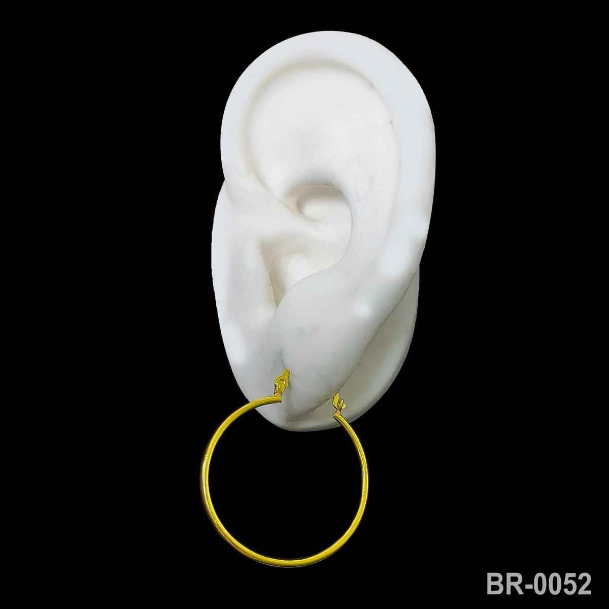Brinco Fino de Argola 2,8cm Com Fecho da Vovó (sem banho) 