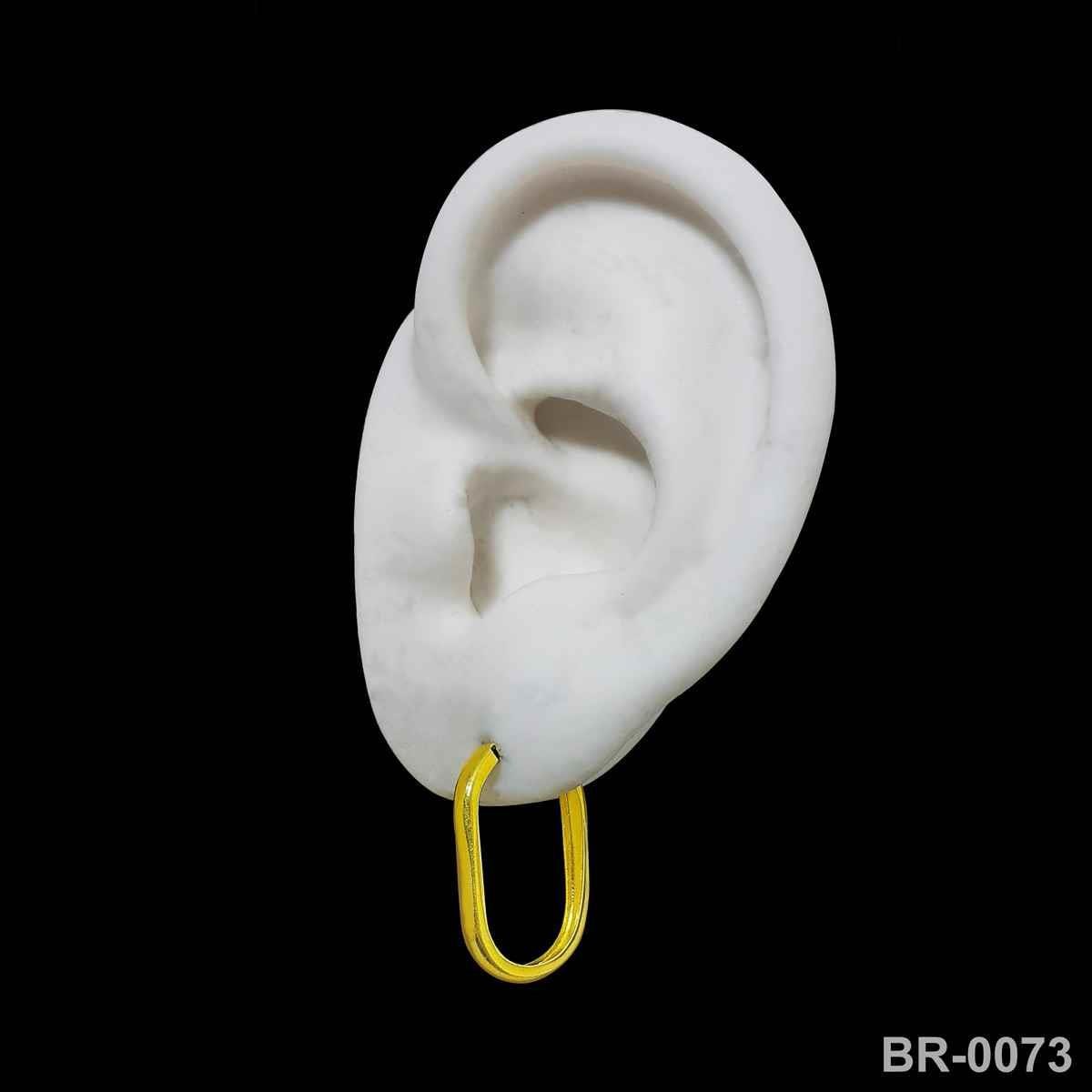 Brinco Argola Oval Pequena (Sem Banho) 