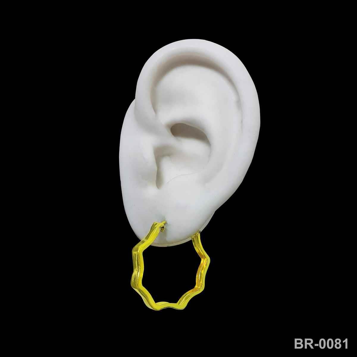 Brinco de Argola Octógona (Sem Banho) 