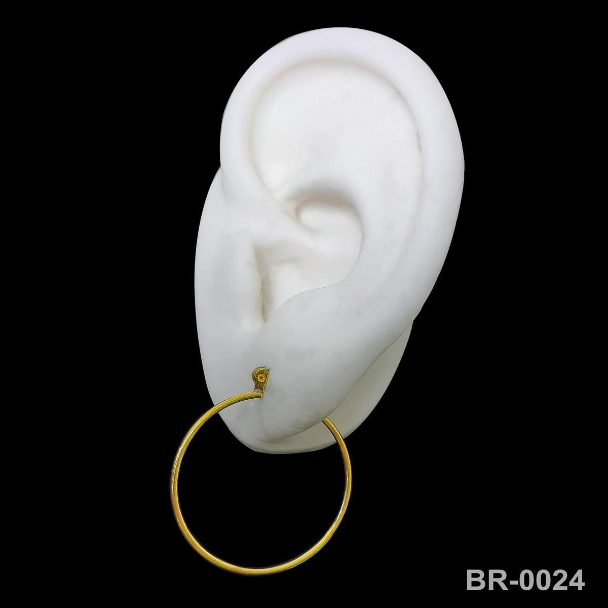 Brinco De Argola 2,8Cm Com Gancho Italiano (Sem Banho)