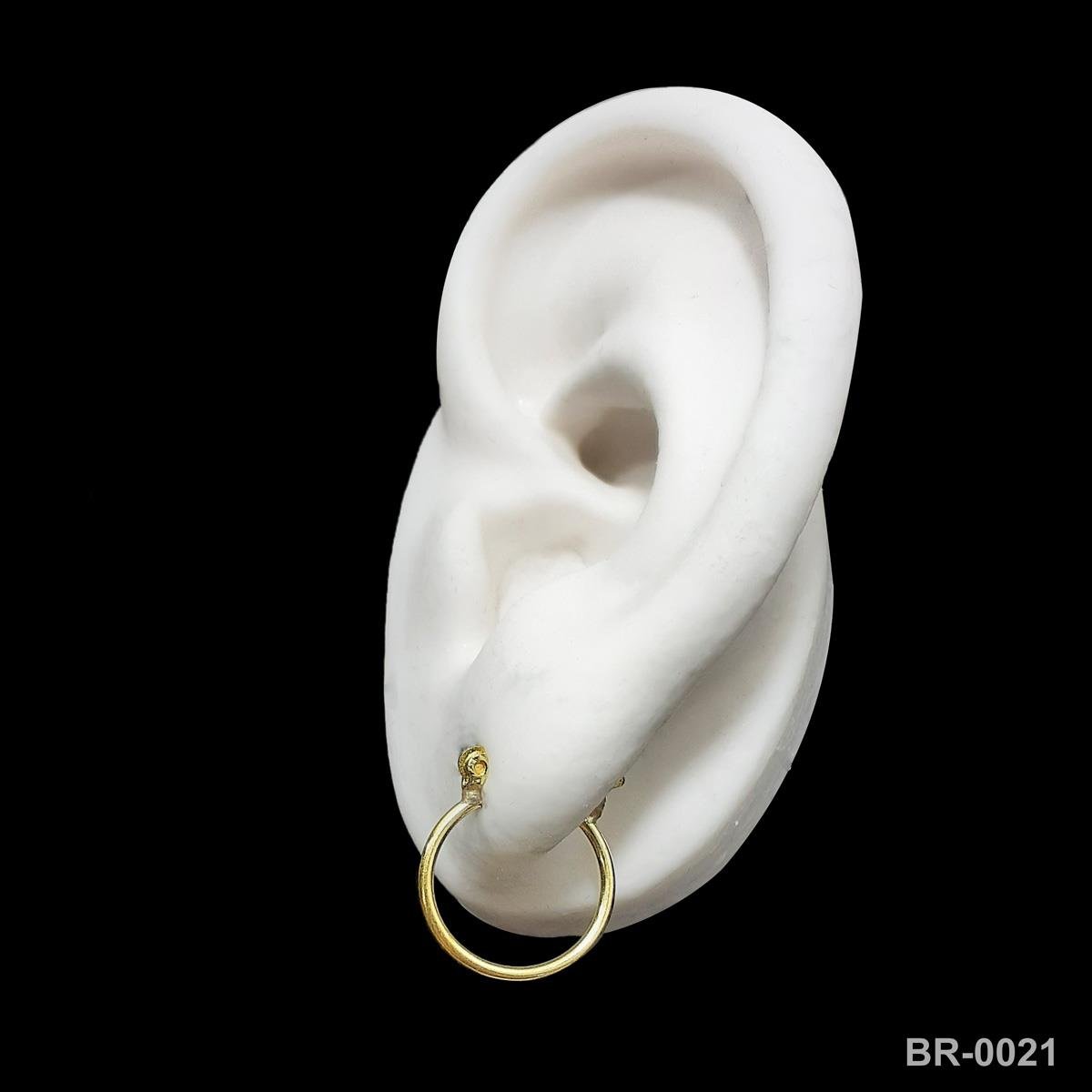 Brinco de Argola 1,5cm Pequeno Com Fecho Italiano (Sem banho) 