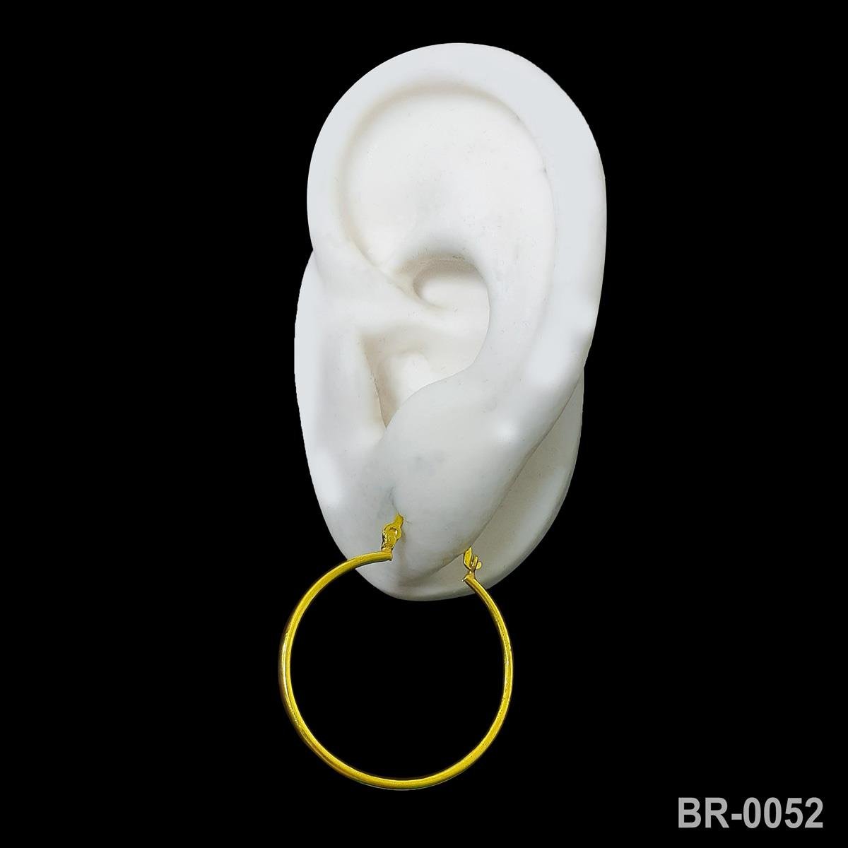 Brinco Fino de Argola 2,8cm Com Fecho da Vovó (sem banho) 