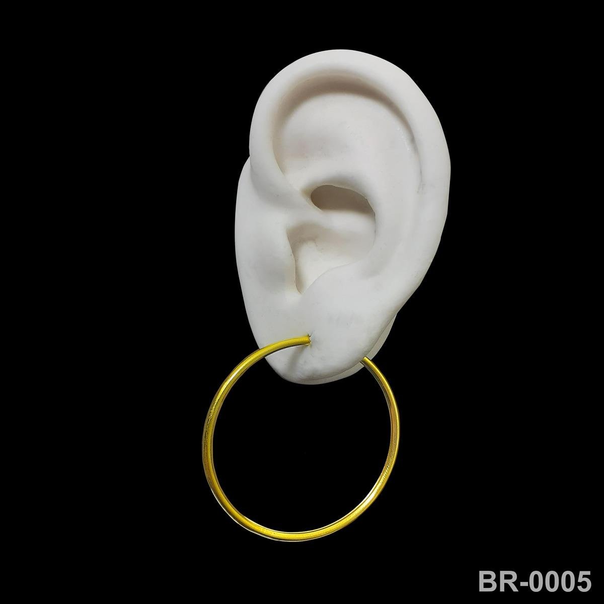 Brinco de Argola 2020 médio 4,4cm Um Fio (Sem banho) 