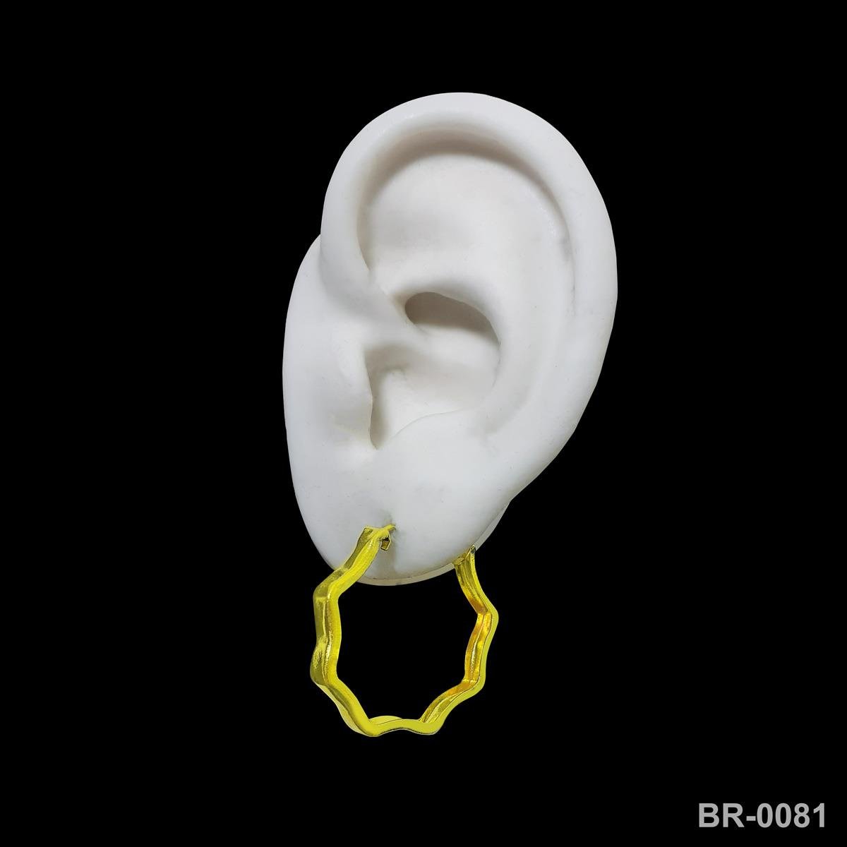Brinco de Argola Octógona (Sem Banho) 