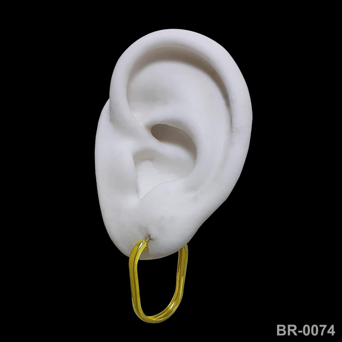 Brinco de Argola Elipse (Sem Banho) 