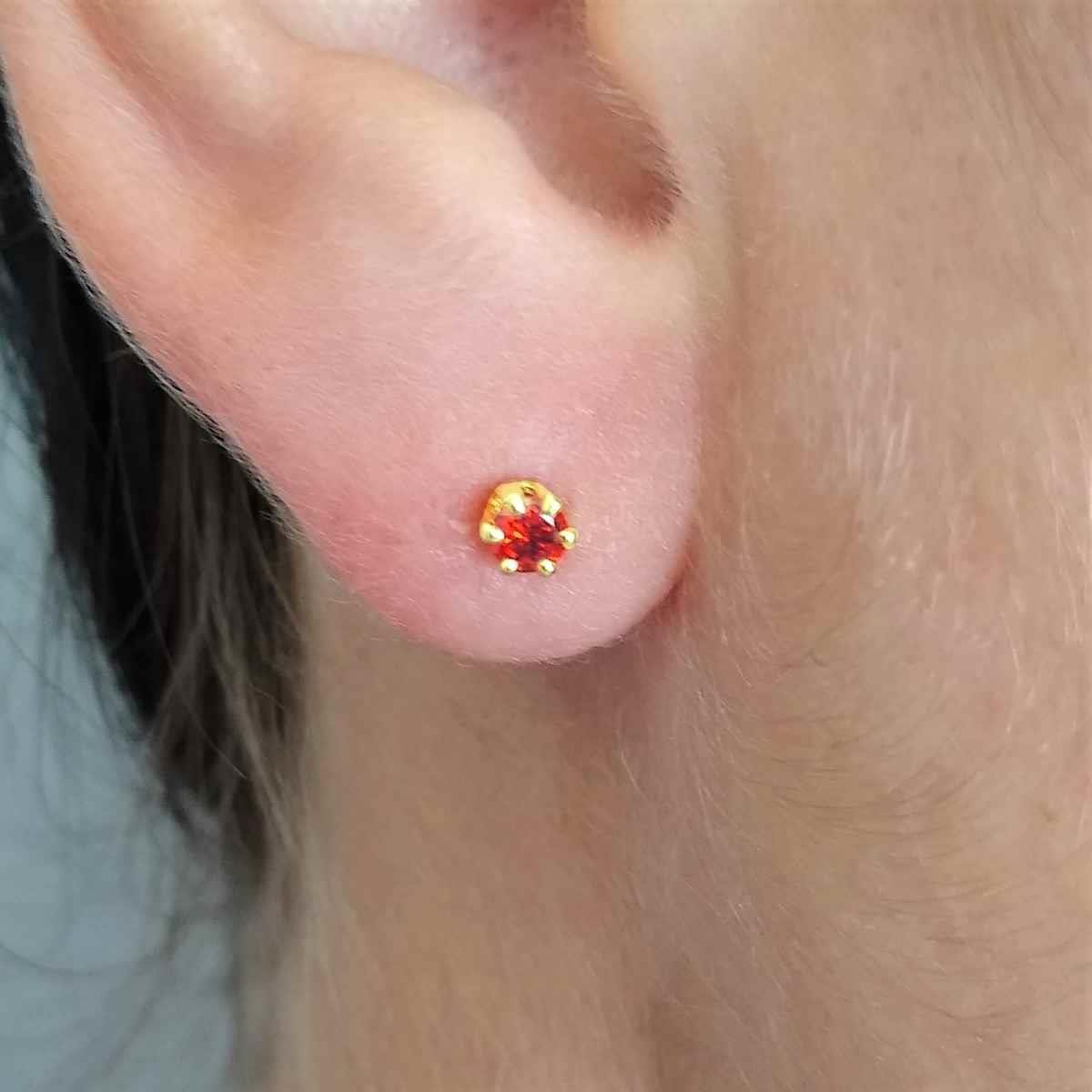 Brinco Baby de Zircônia (Sem Banho)