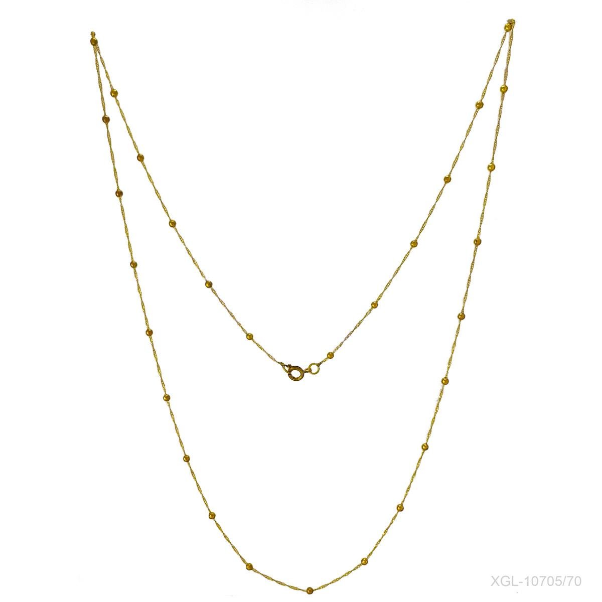 Corrente Singapura Com Bolinhas 70Cm (Sem Banho)