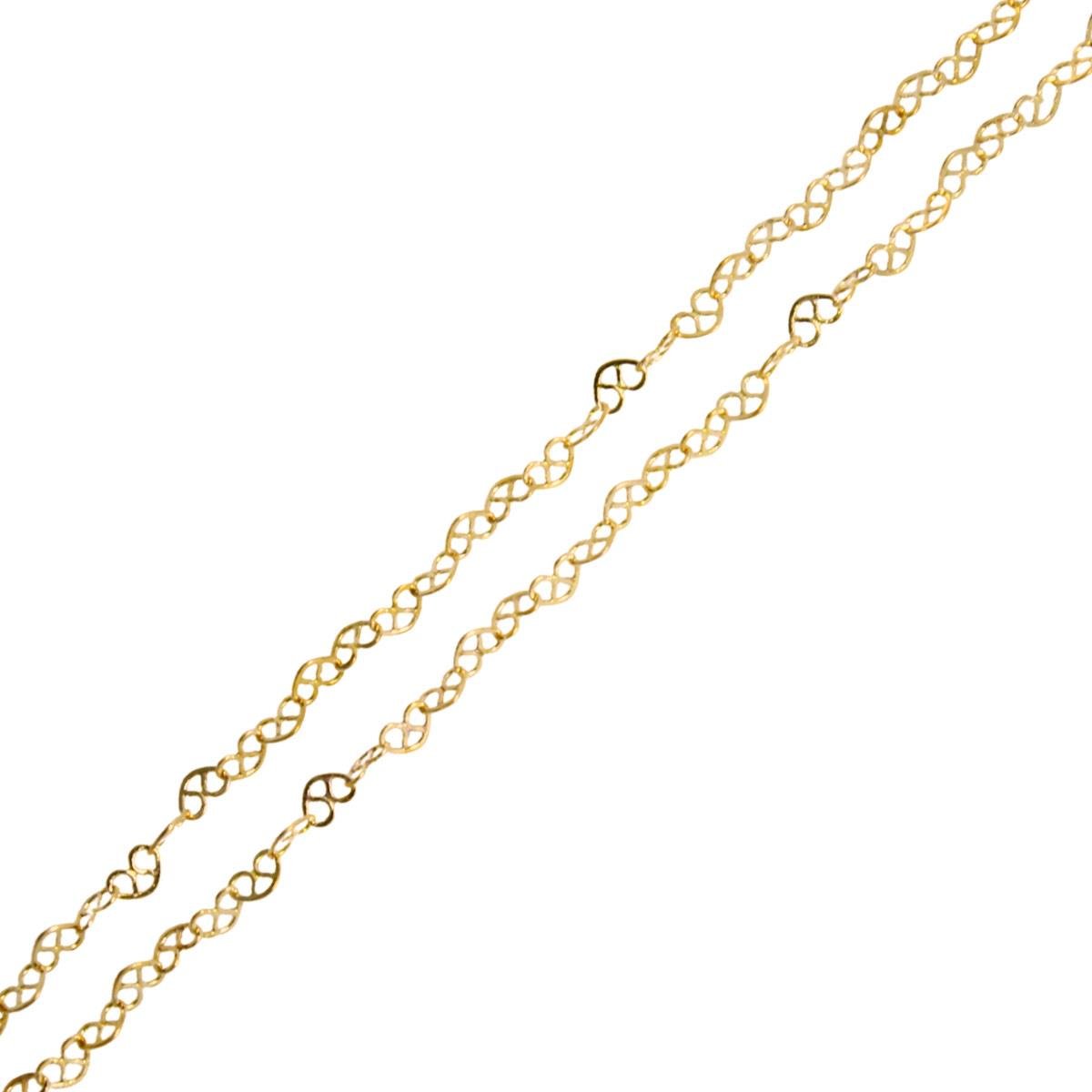 Choker de Corações Entrelaçados Vazados 40cm (Sem Banho) 
