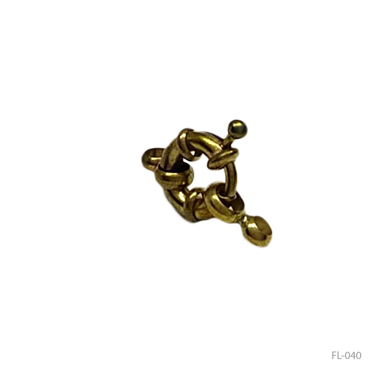 Fecho Bóia Mini Mosquetão 10 Mm (Sem Banho)
