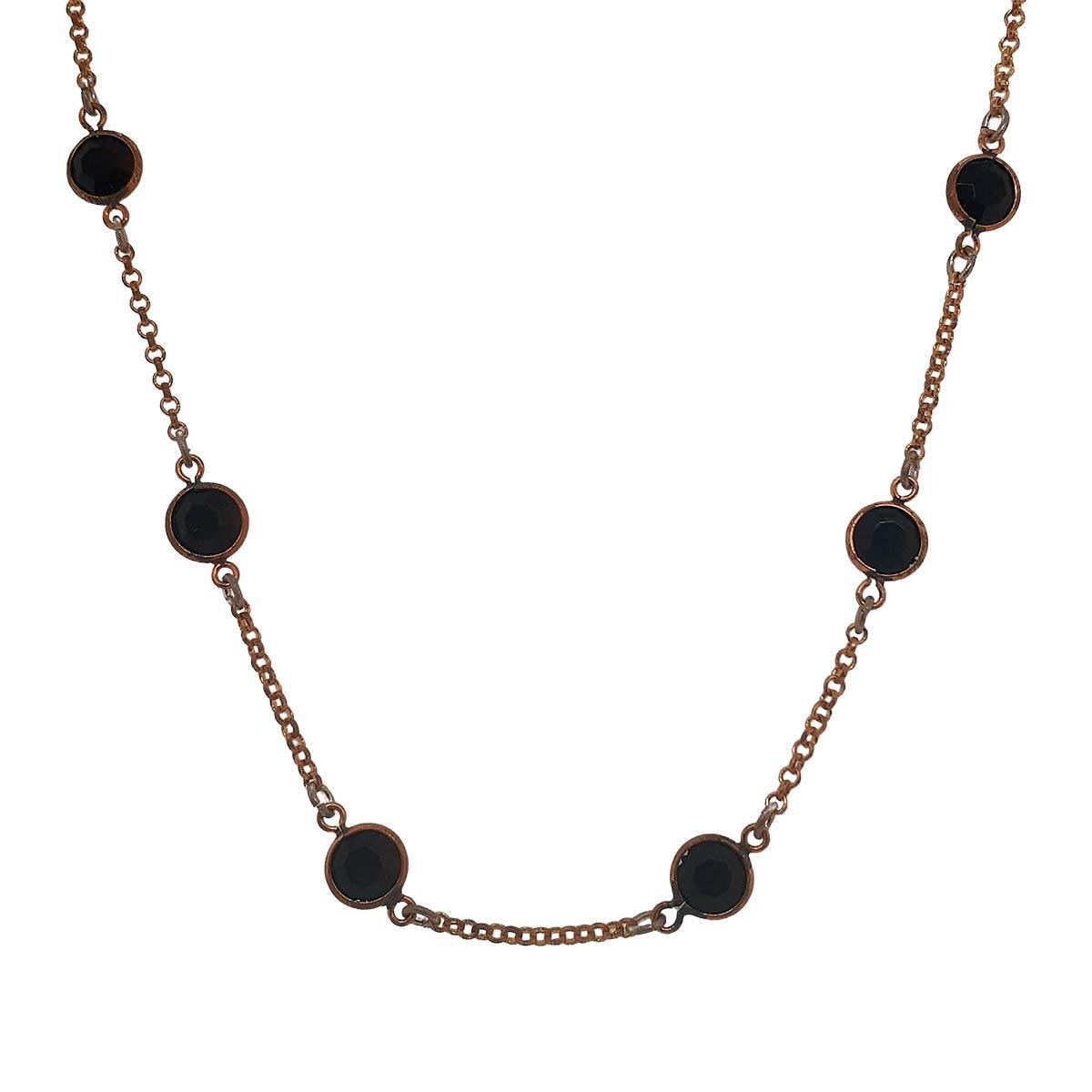 Choker com Pedras Swarovski 35cm (sem banho) 