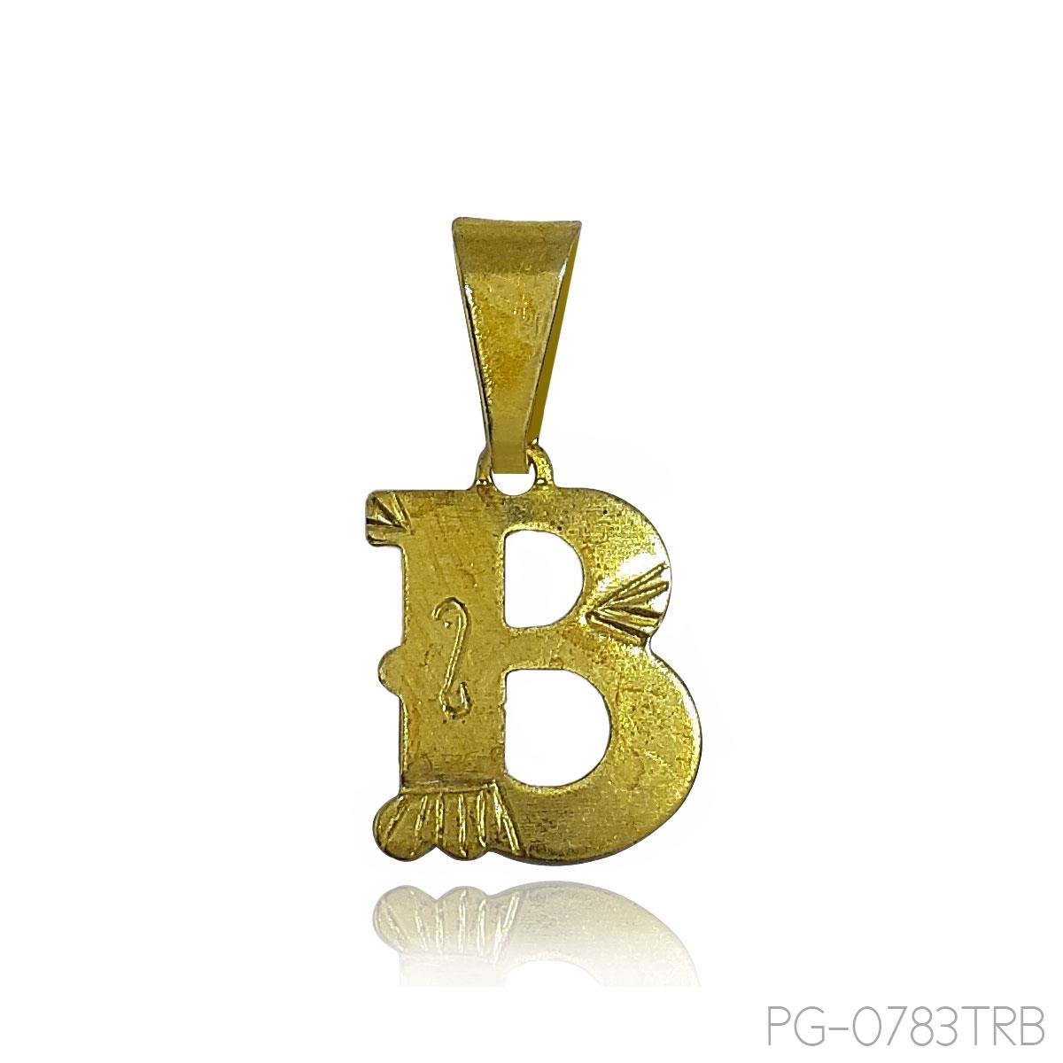 Pingente Letra Trabalhada 0,600G Un Chapa (Sem banho)