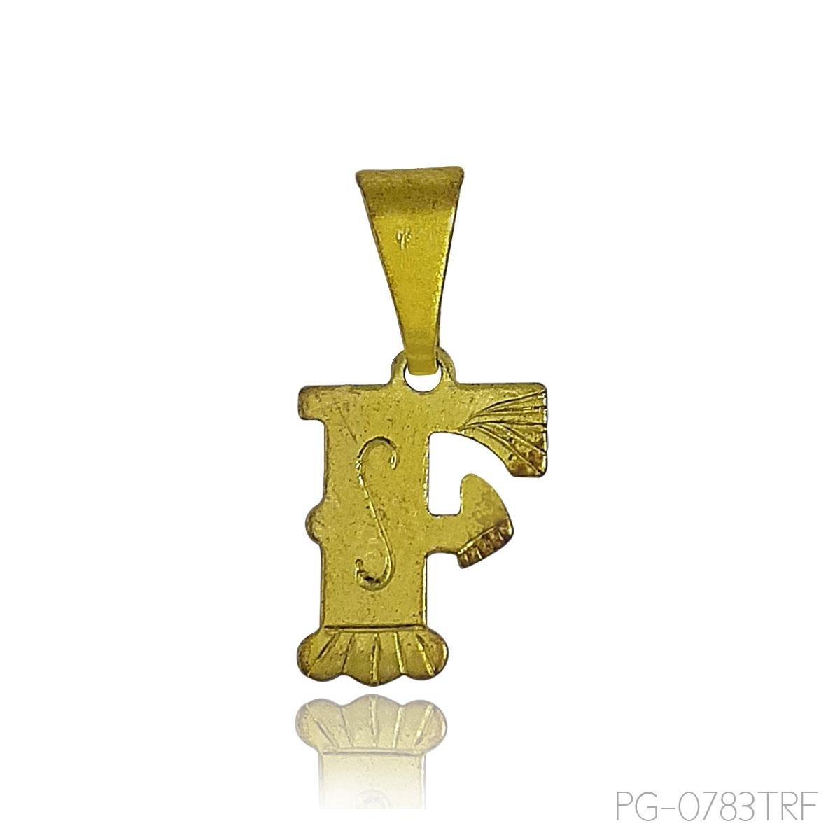 Pingente Letra Trabalhada 0,600G Un Chapa (Sem banho)