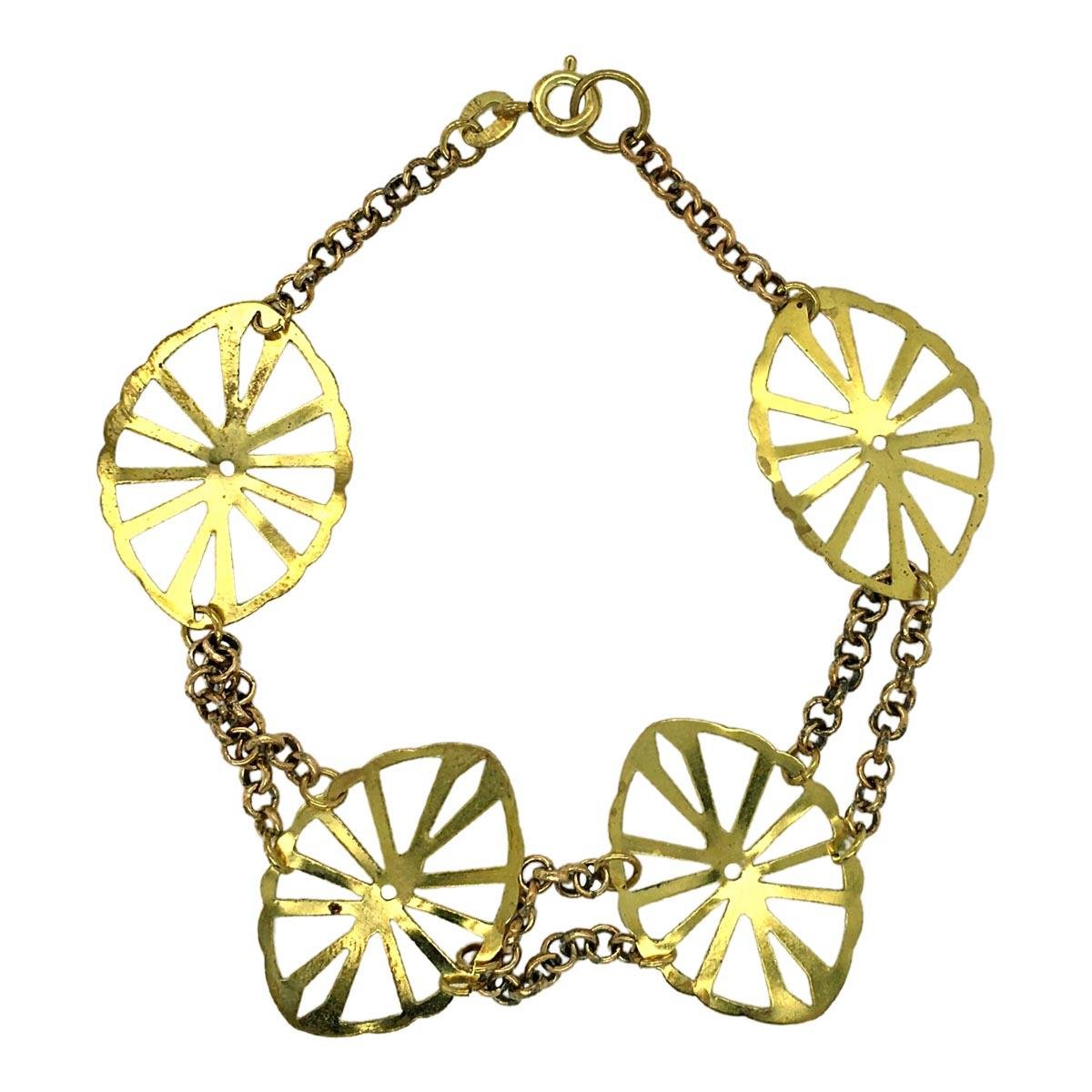 Pulseira Chapa Oval Vazada (sem banho) 