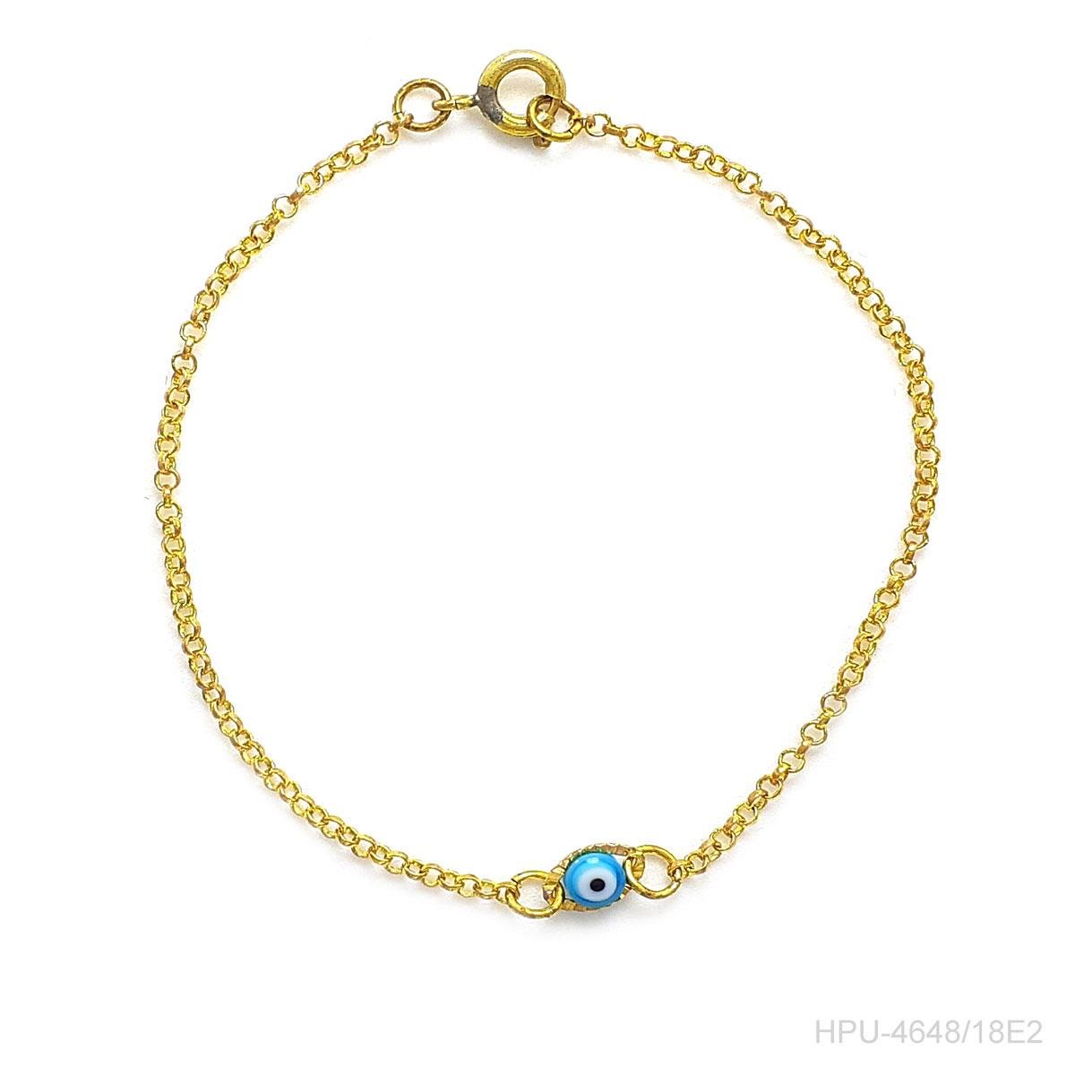 Pulseira Com Único Olho Grego (Sem Banho)
