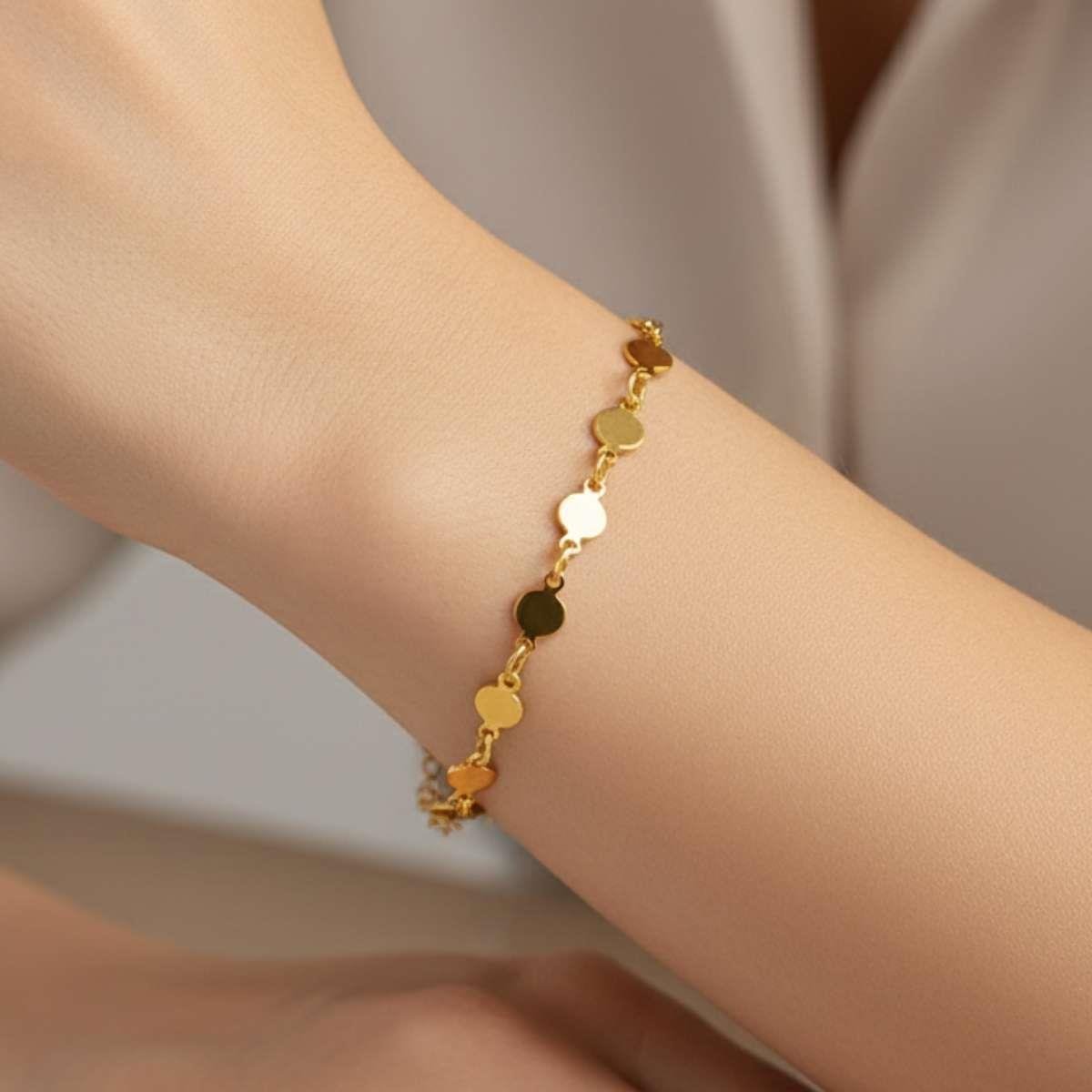 Pulseira com Medalhas 18cm