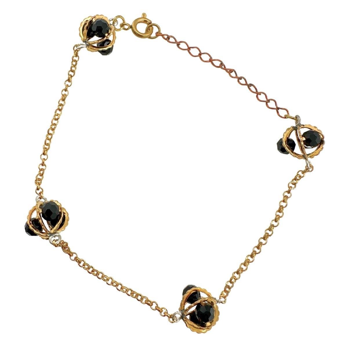 Pulseira com Globo de Pérola (sem banho) 