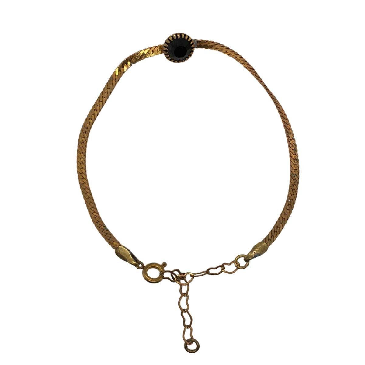 Pulseira Fita Com Pedra (sem banho) 