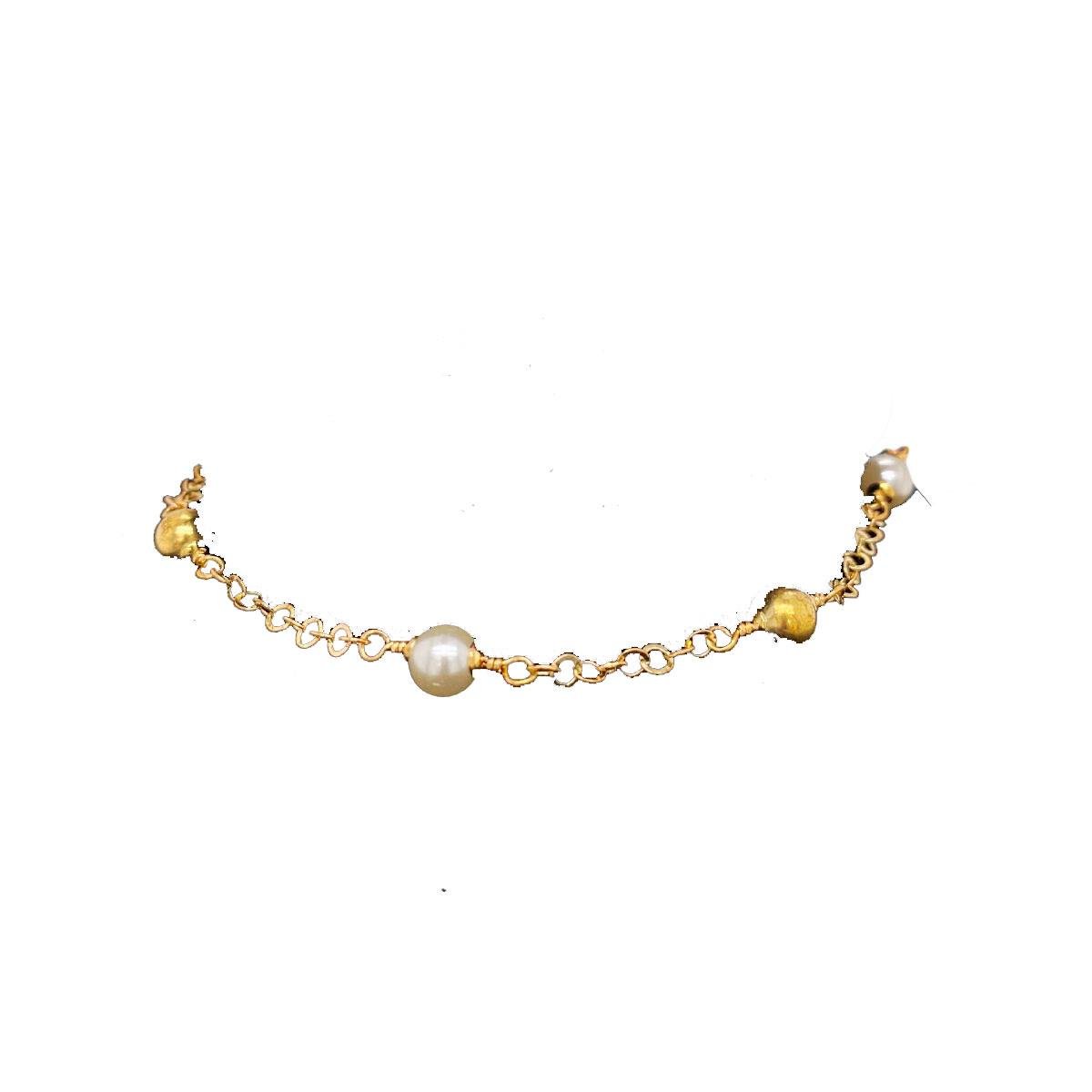 Pulseira Perola e Bolinha
